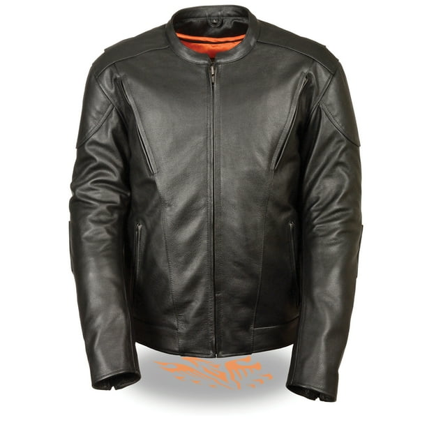 Milwaukee Mens Vented Updated Motorcycle Jacket Black, XXX-Large